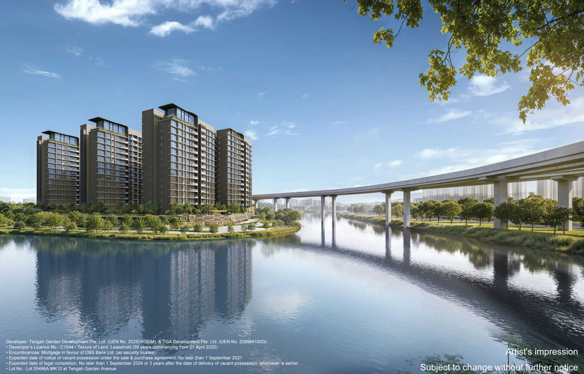 Tengah Garden Residences development riverside render